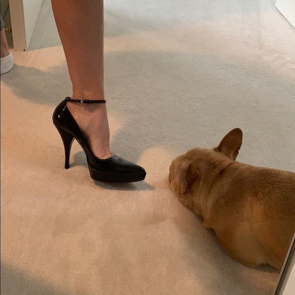 Stunning Prada platform ankle strap black heels - Picture 3 of 12